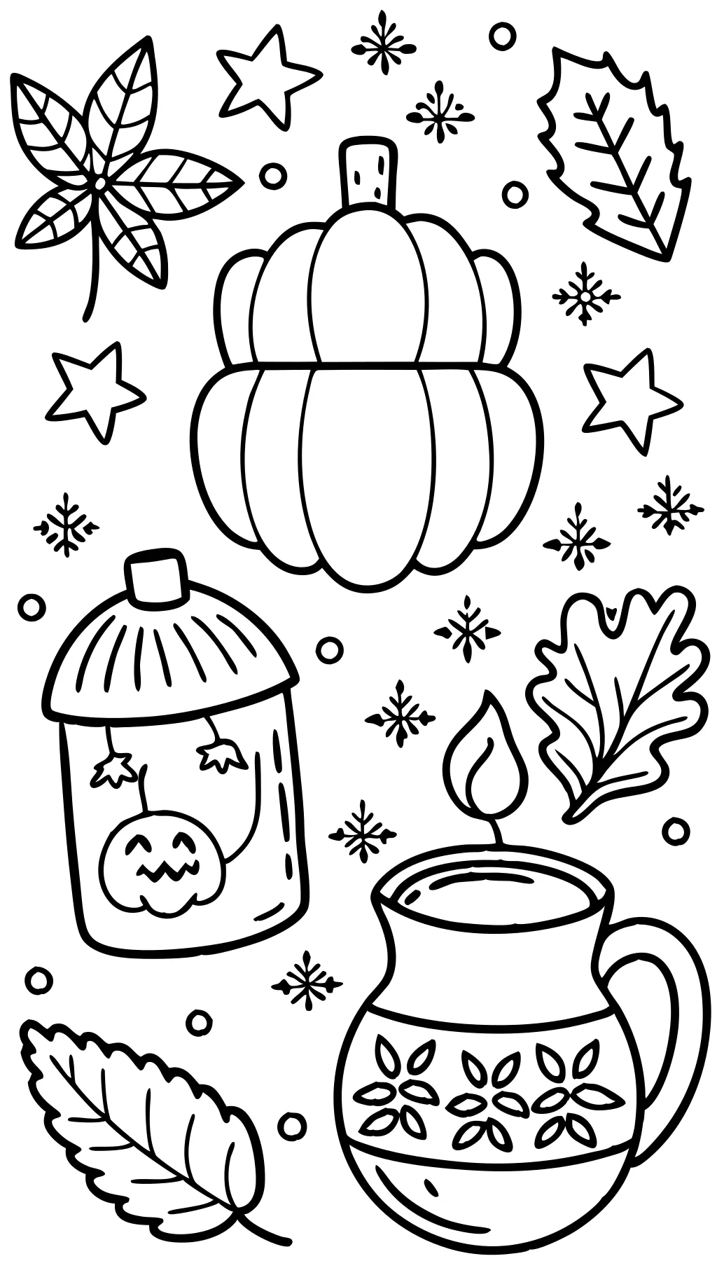 hello fall coloring pages